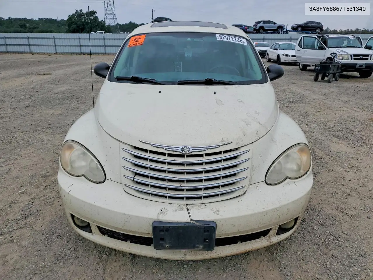 2007 Chrysler Pt Cruiser Limited VIN: 3A8FY68867T531340 Lot: 52072226