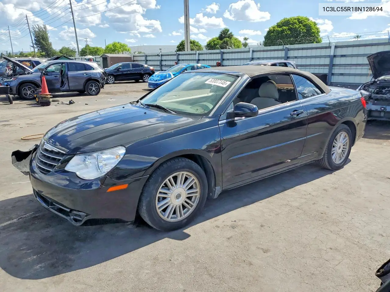 2008 Chrysler Sebring Touring VIN: 1C3LC55R18N128694 Lot: 53807146