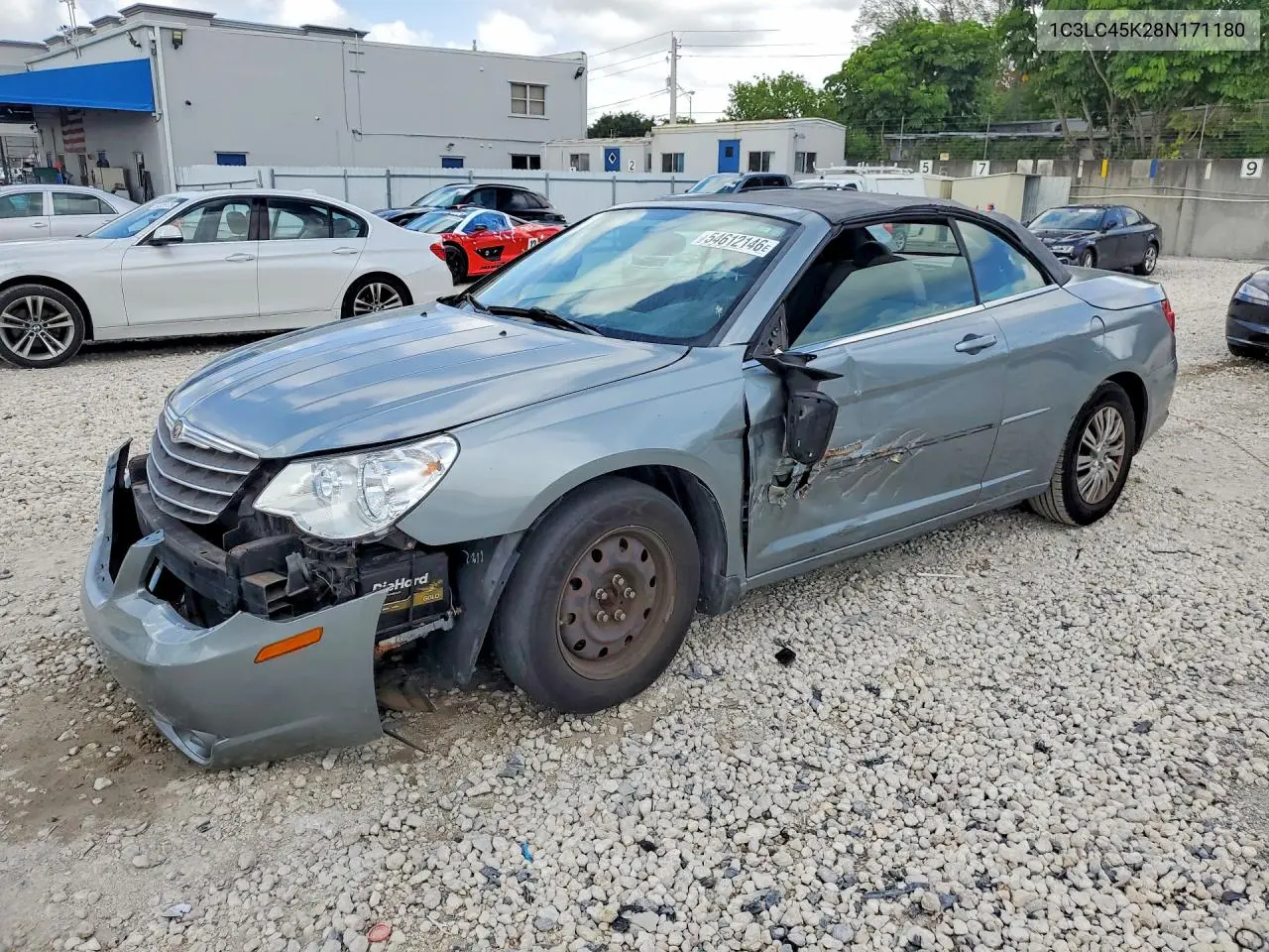 2008 Chrysler Sebring VIN: 1C3LC45K28N171180 Lot: 54612146