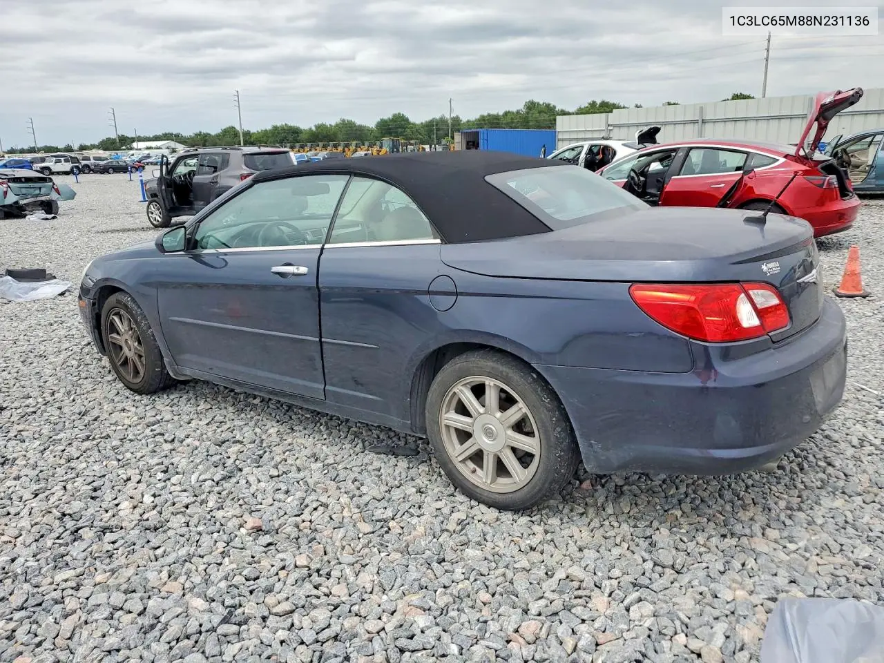 2008 Chrysler Sebring Limited VIN: 1C3LC65M88N231136 Lot: 56112356