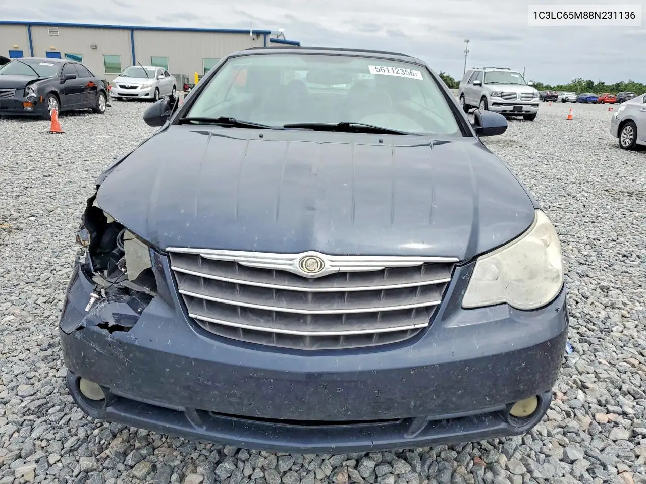 2008 Chrysler Sebring Limited VIN: 1C3LC65M88N231136 Lot: 56112356