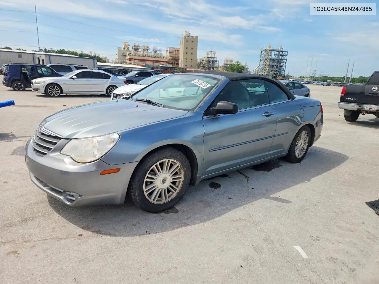2008 Chrysler Sebring VIN: 1C3LC45K48N247885 Lot: 58378376