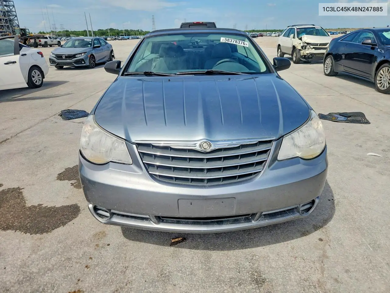 2008 Chrysler Sebring VIN: 1C3LC45K48N247885 Lot: 58378376
