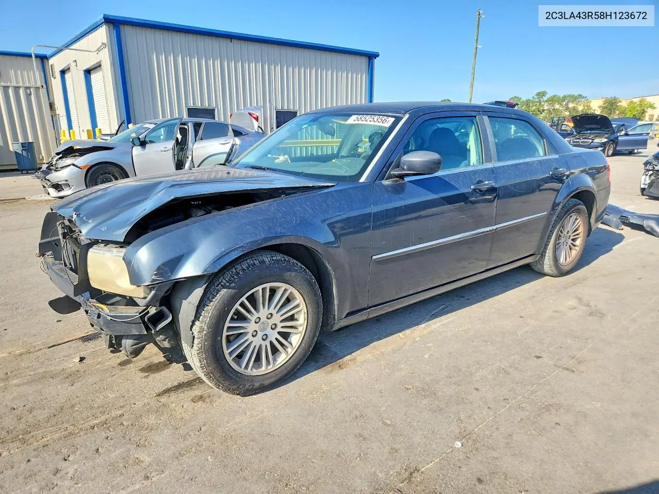 2008 Chrysler 300 Lx VIN: 2C3LA43R58H123672 Lot: 58525356