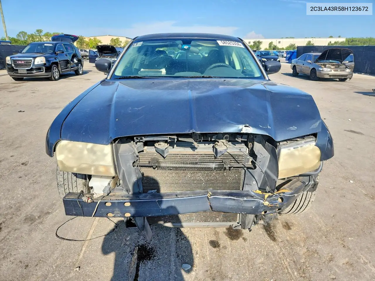 2008 Chrysler 300 Lx VIN: 2C3LA43R58H123672 Lot: 58525356
