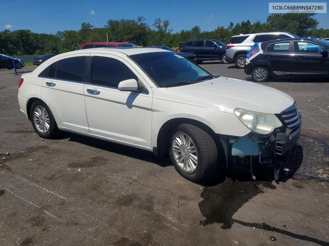 2009 Chrysler Sebring Limited VIN: 1C3LC66B89N547280 Lot: 56988796