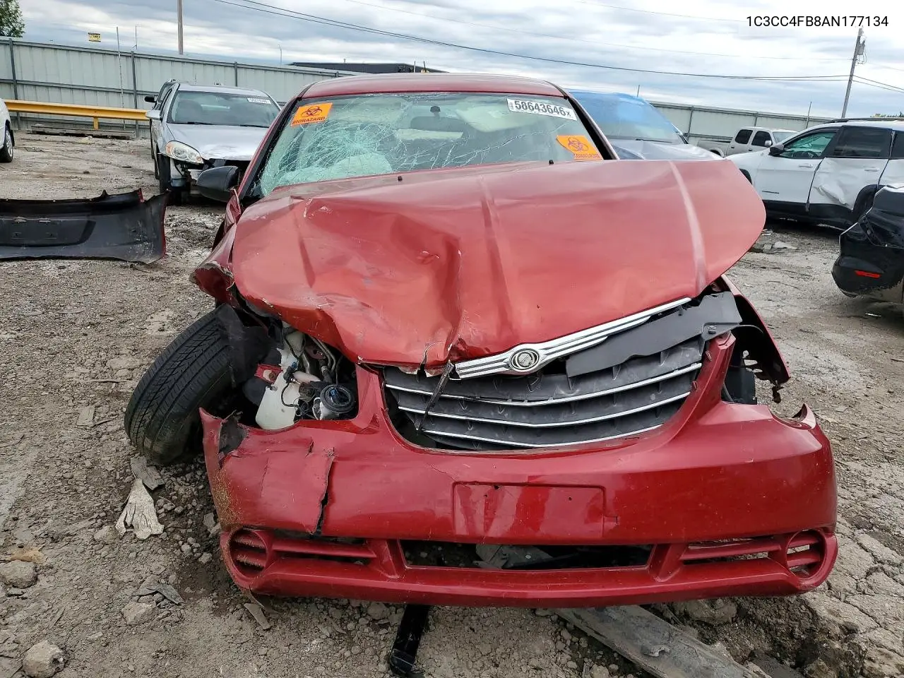 2010 Chrysler Sebring Touring VIN: 1C3CC4FB8AN177134 Lot: 58643646