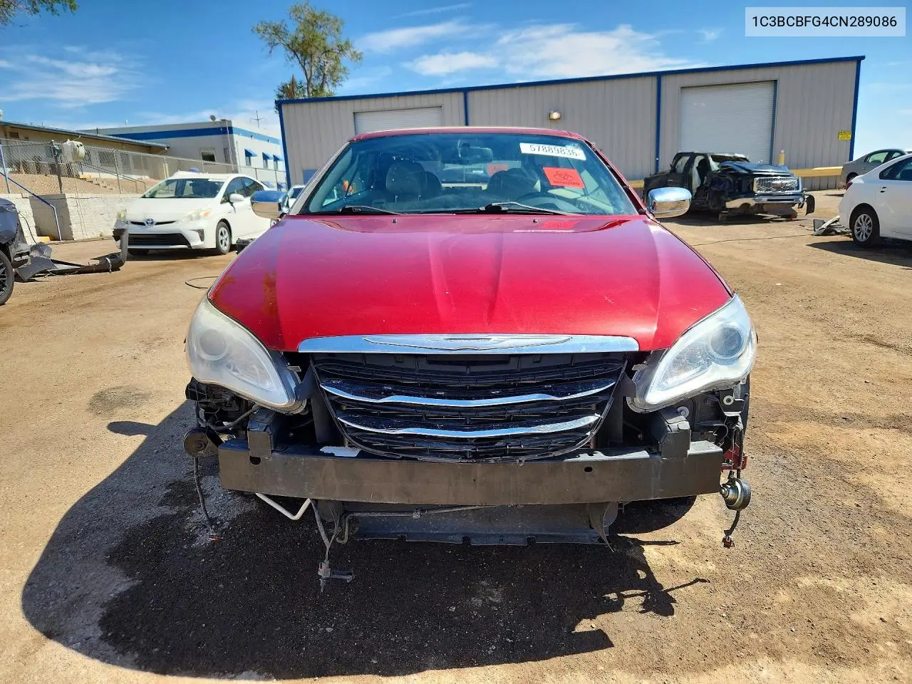 2012 Chrysler 200 Limited VIN: 1C3BCBFG4CN289086 Lot: 57889836