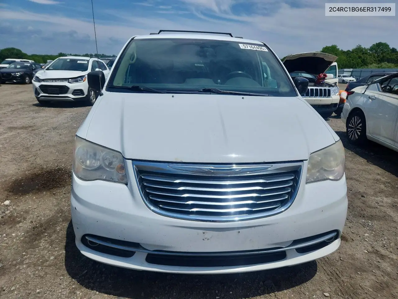 2014 Chrysler Town & Country Touring VIN: 2C4RC1BG6ER317499 Lot: 57164496