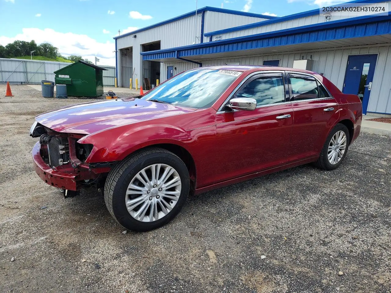 2014 Chrysler 300C VIN: 2C3CCAKG2EH310274 Lot: 57966516