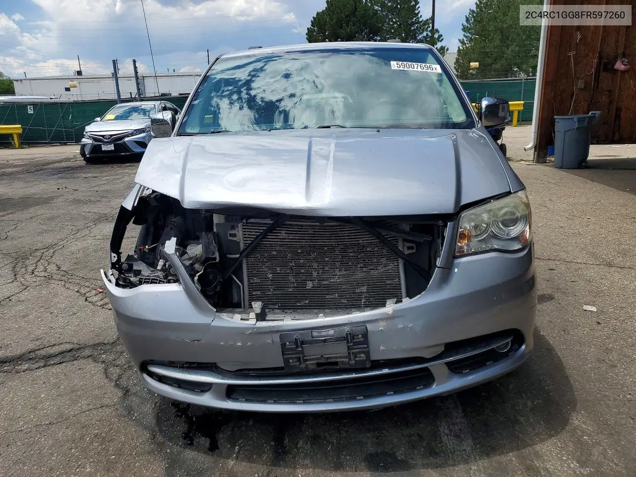 2015 Chrysler Town & Country Limited Platinum VIN: 2C4RC1GG8FR597260 Lot: 59007696