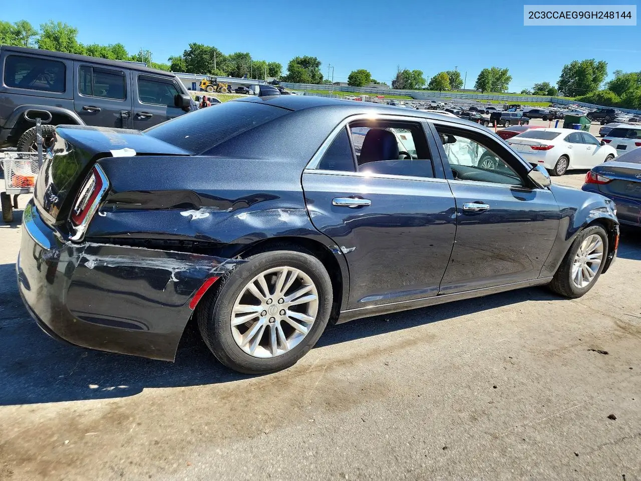 2016 Chrysler 300C VIN: 2C3CCAEG9GH248144 Lot: 52967546