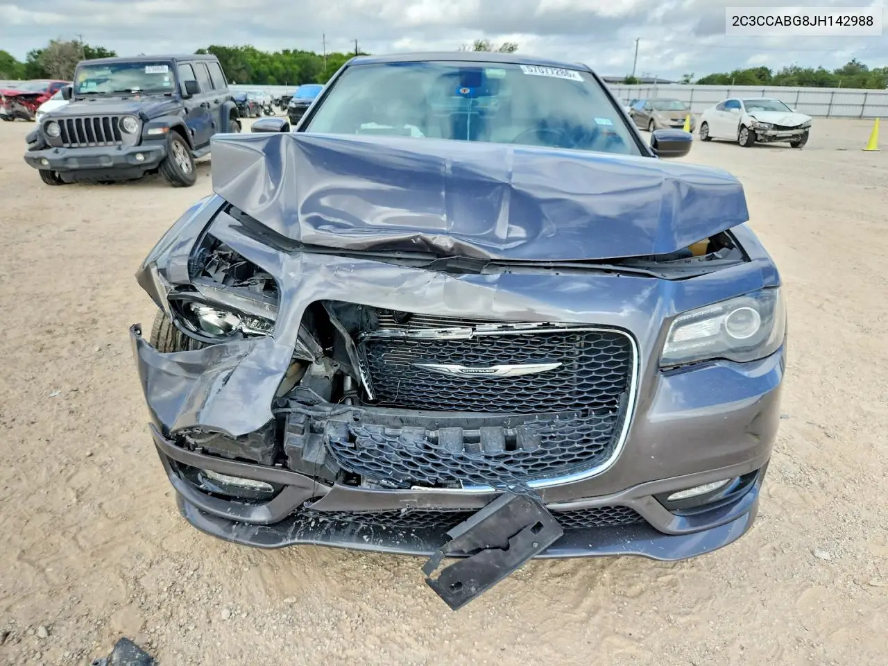 2018 Chrysler 300 S VIN: 2C3CCABG8JH142988 Lot: 57077286