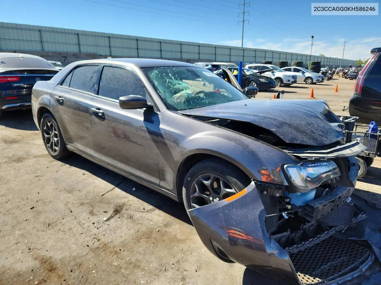 2019 Chrysler 300 S VIN: 2C3CCAGG0KH586246 Lot: 57183106