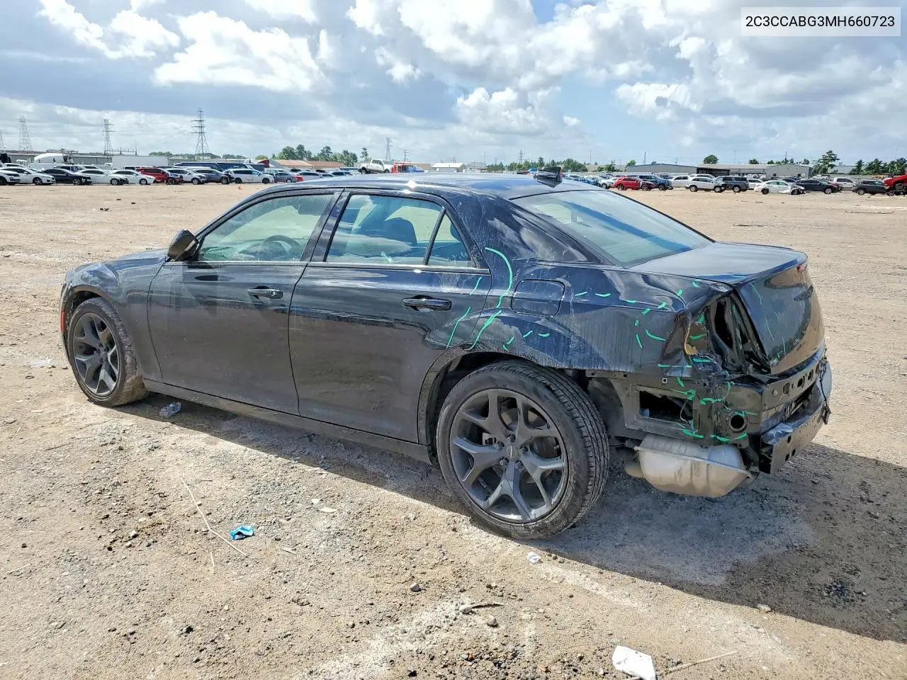 2021 Chrysler 300 S VIN: 2C3CCABG3MH660723 Lot: 56801156