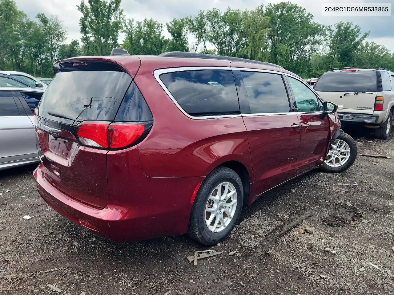 2021 Chrysler Voyager Lxi VIN: 2C4RC1DG6MR533865 Lot: 57536766