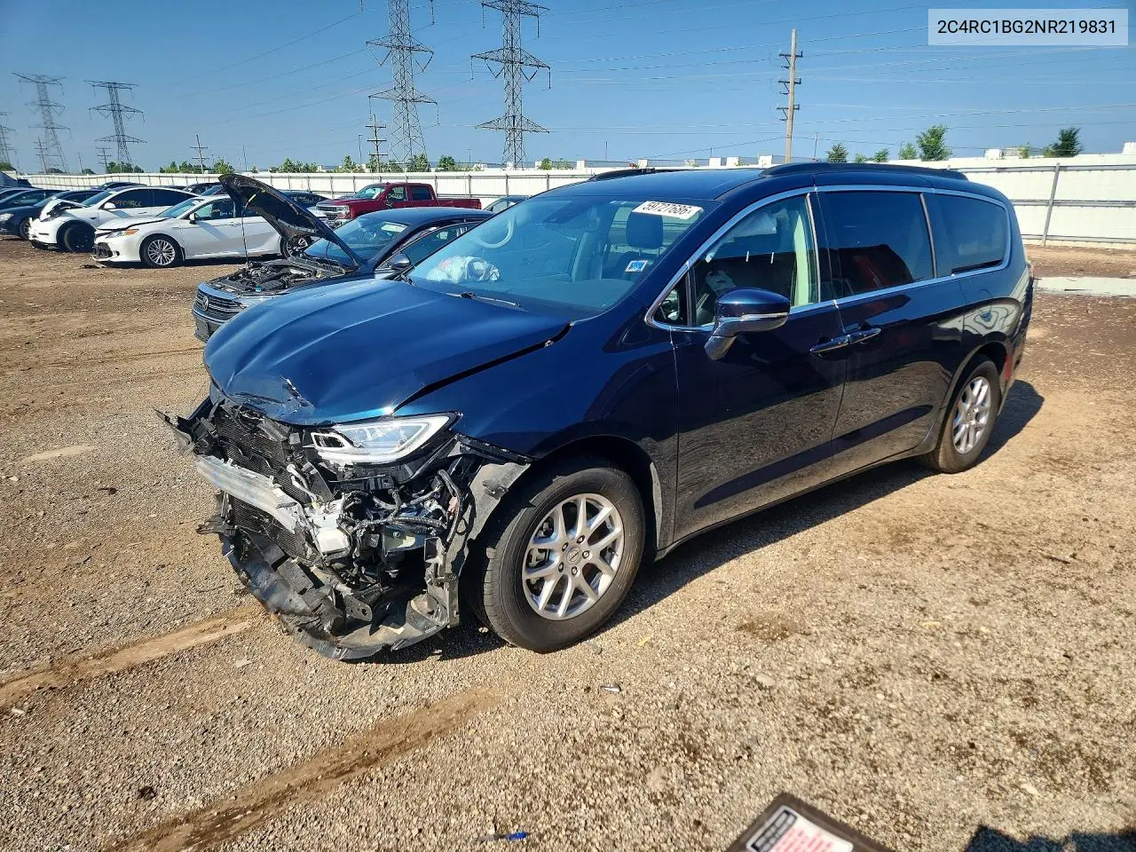 2022 Chrysler Pacifica Touring L VIN: 2C4RC1BG2NR219831 Lot: 59727686