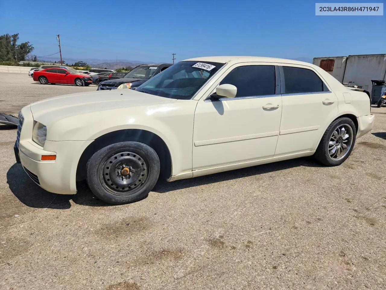 2006 Chrysler 300 VIN: 2C3LA43R86H471947 Lot: 61299416