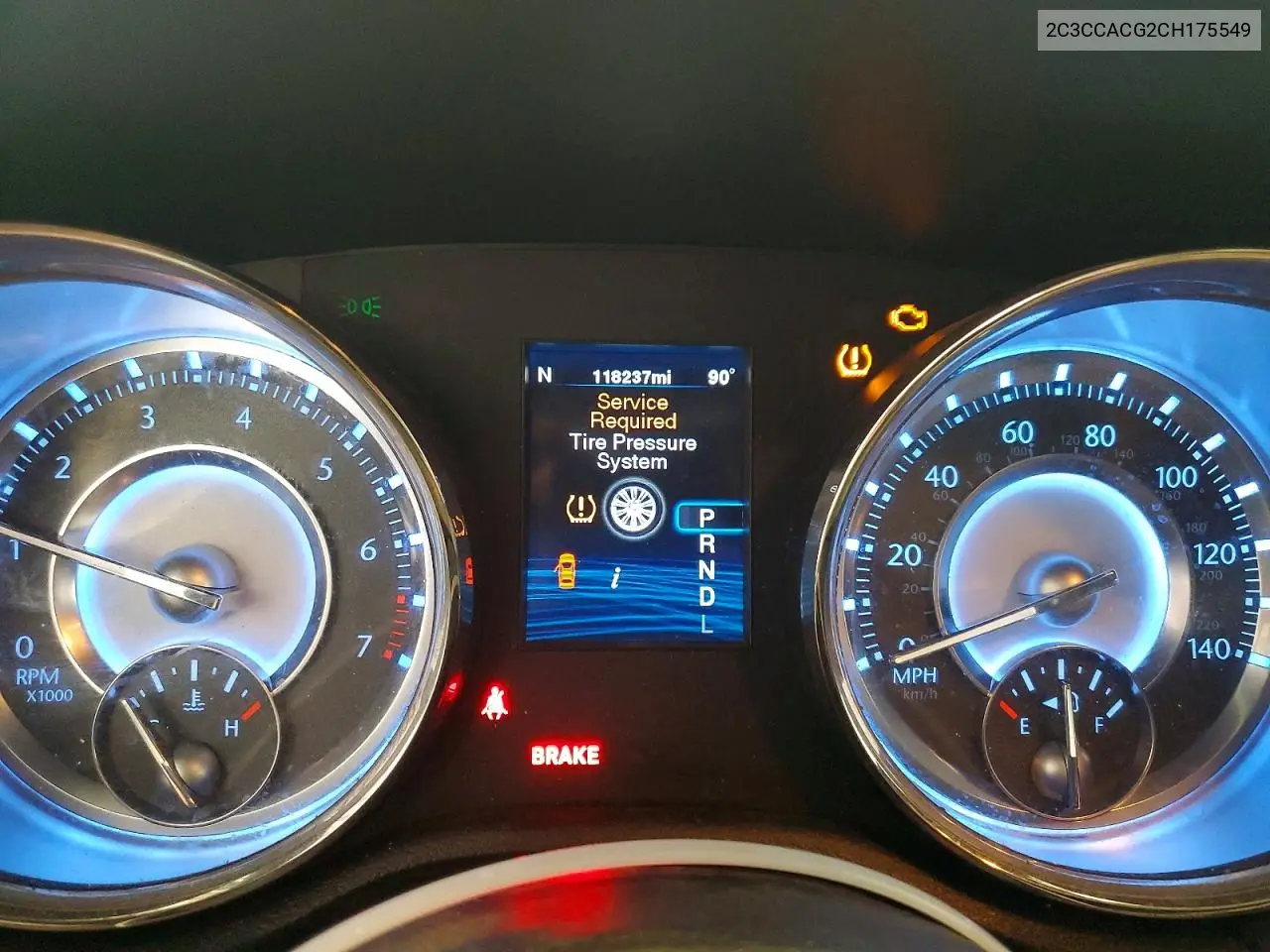 2012 Chrysler 300 Limited VIN: 2C3CCACG2CH175549 Lot: 59793146