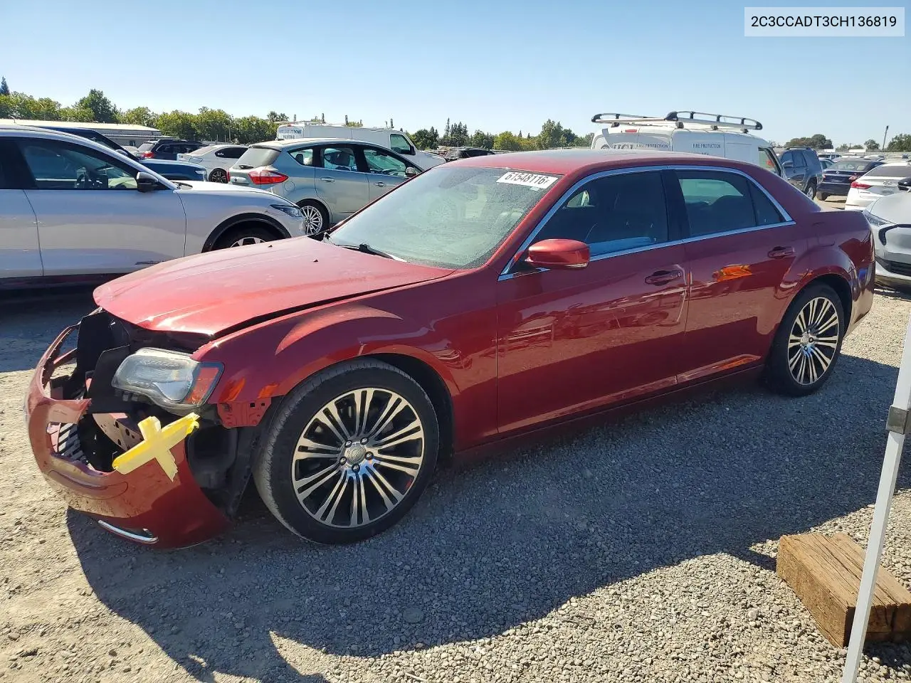 2012 Chrysler 300 S VIN: 2C3CCADT3CH136819 Lot: 61548116