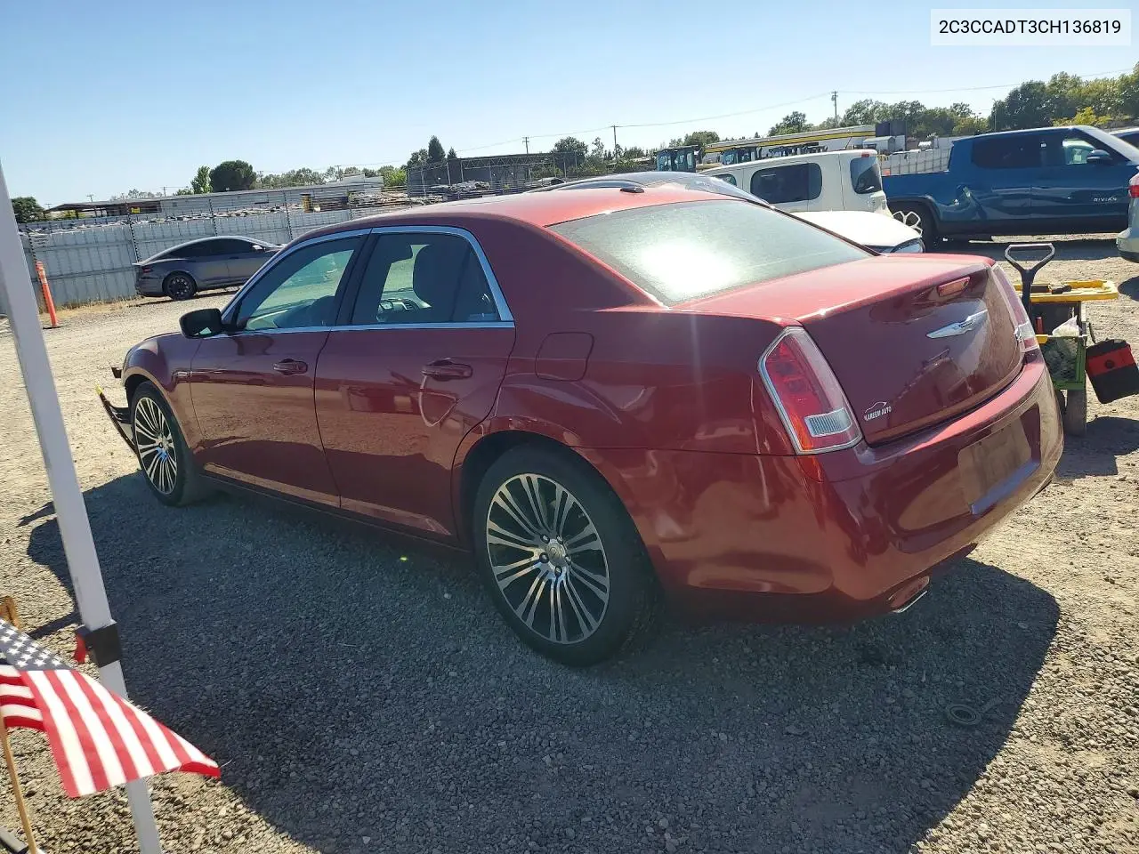 2012 Chrysler 300 S VIN: 2C3CCADT3CH136819 Lot: 61548116