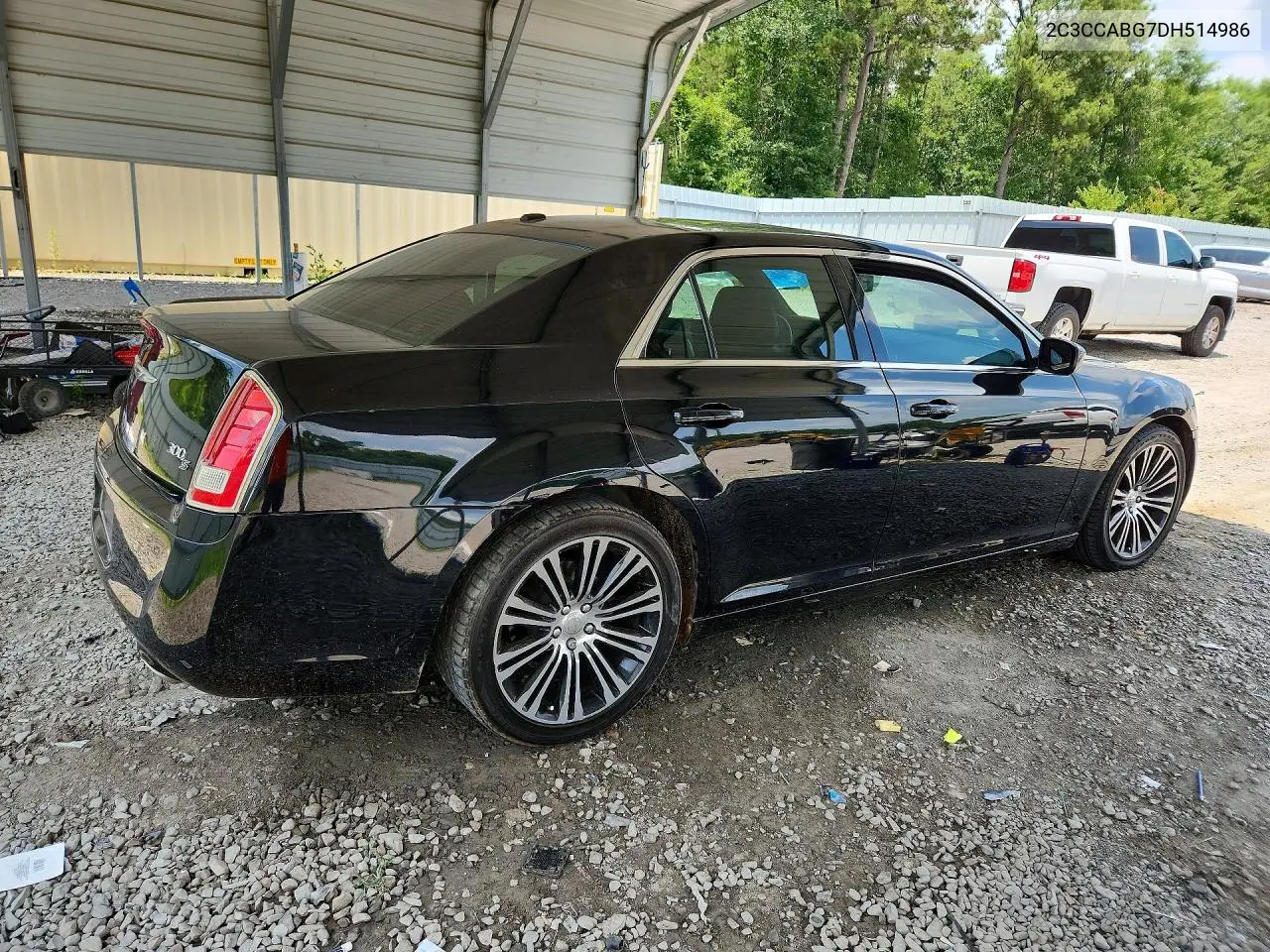 2013 Chrysler 300 S VIN: 2C3CCABG7DH514986 Lot: 85769695