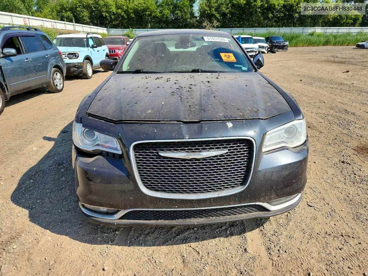 2015 Chrysler 300 Limited VIN: 2C3CCAAG8FH830448 Lot: 61051546