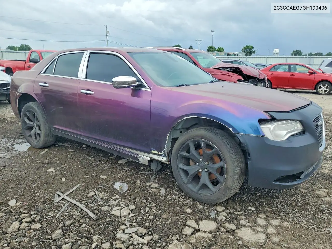 2016 Chrysler 300C VIN: 2C3CCAEG7GH190406 Lot: 56454486