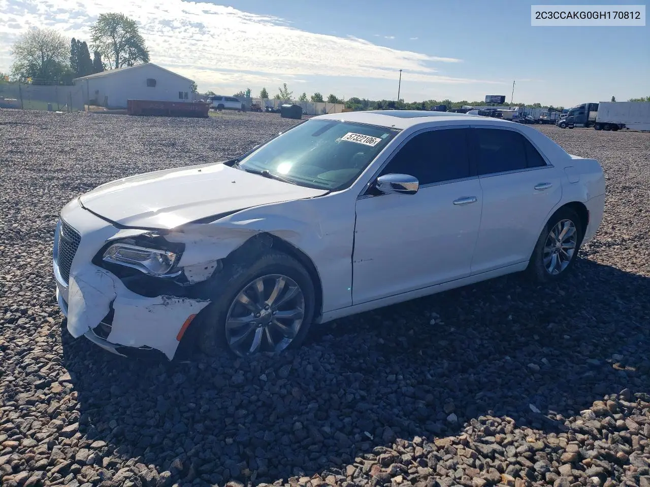 2016 Chrysler 300C VIN: 2C3CCAKG0GH170812 Lot: 57322106