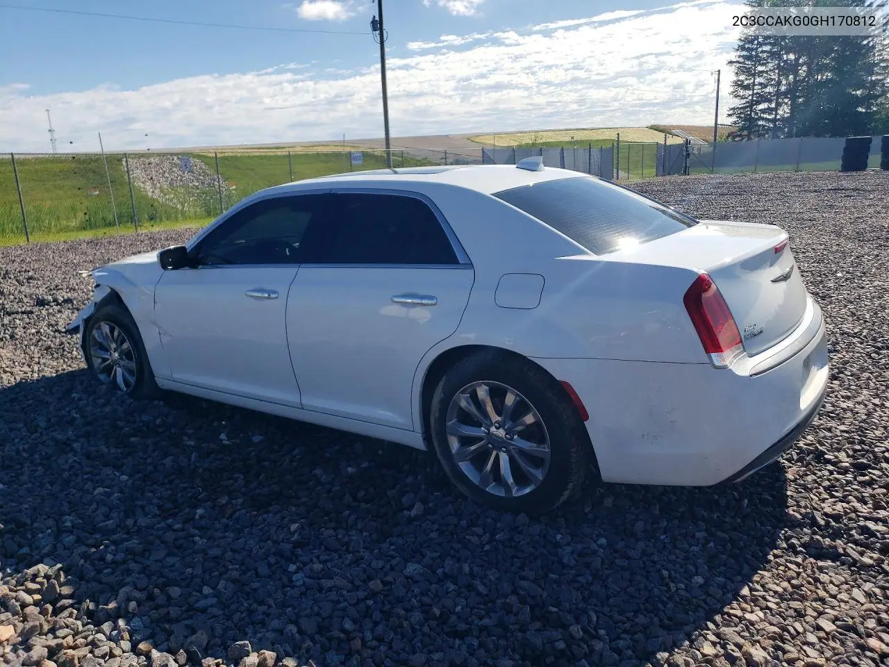 2016 Chrysler 300C VIN: 2C3CCAKG0GH170812 Lot: 57322106
