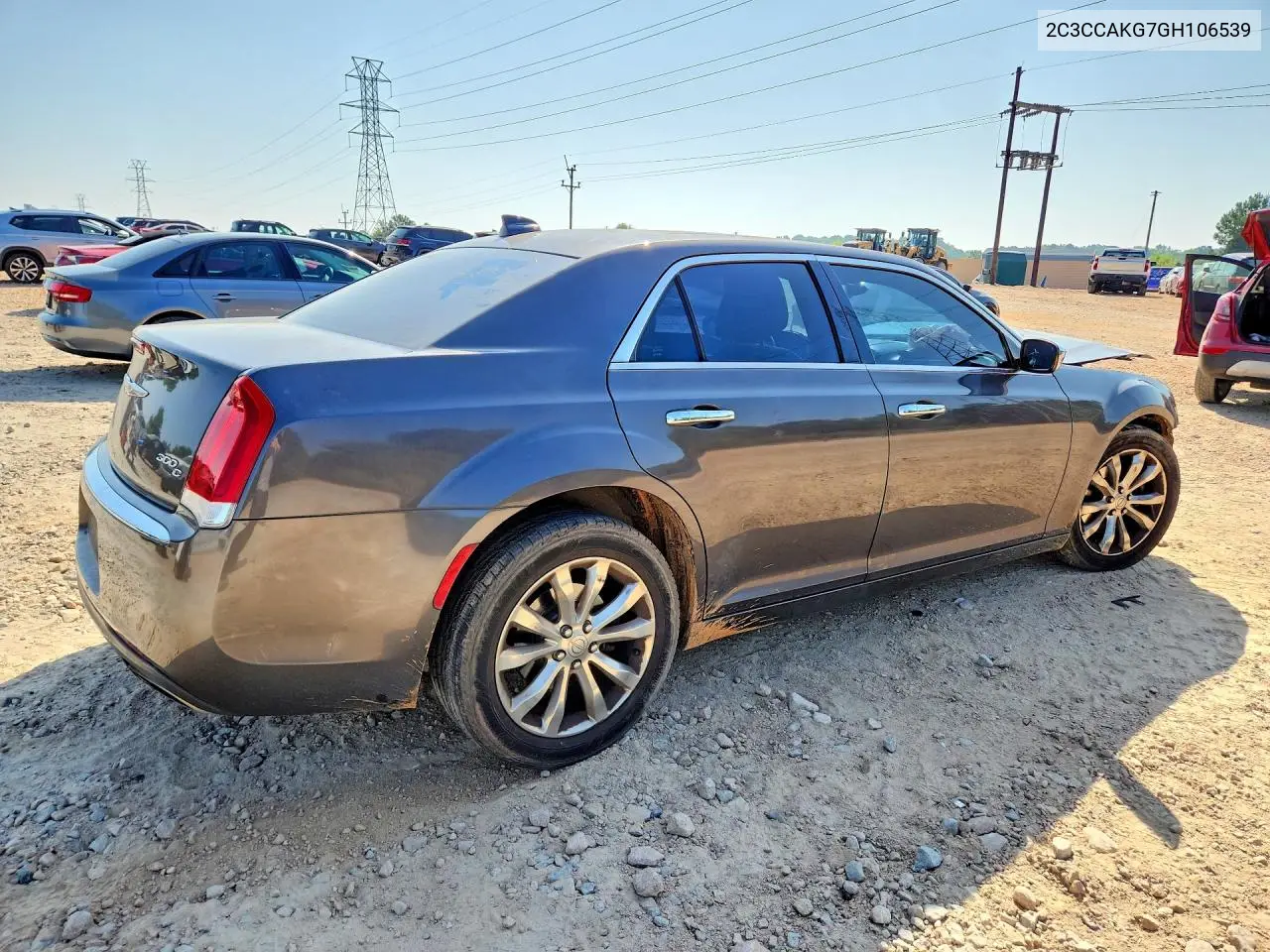 2016 Chrysler 300C VIN: 2C3CCAKG7GH106539 Lot: 59651286