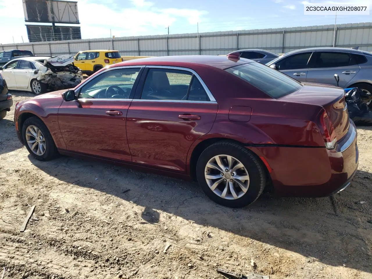 2C3CCAAGXGH208077 2016 Chrysler 300 Limited