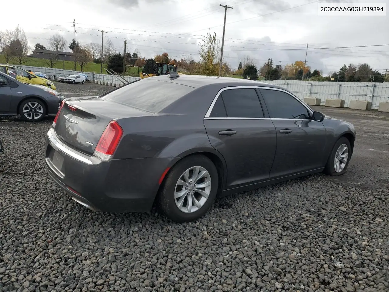 2C3CCAAG0GH219394 2016 Chrysler 300 Limited