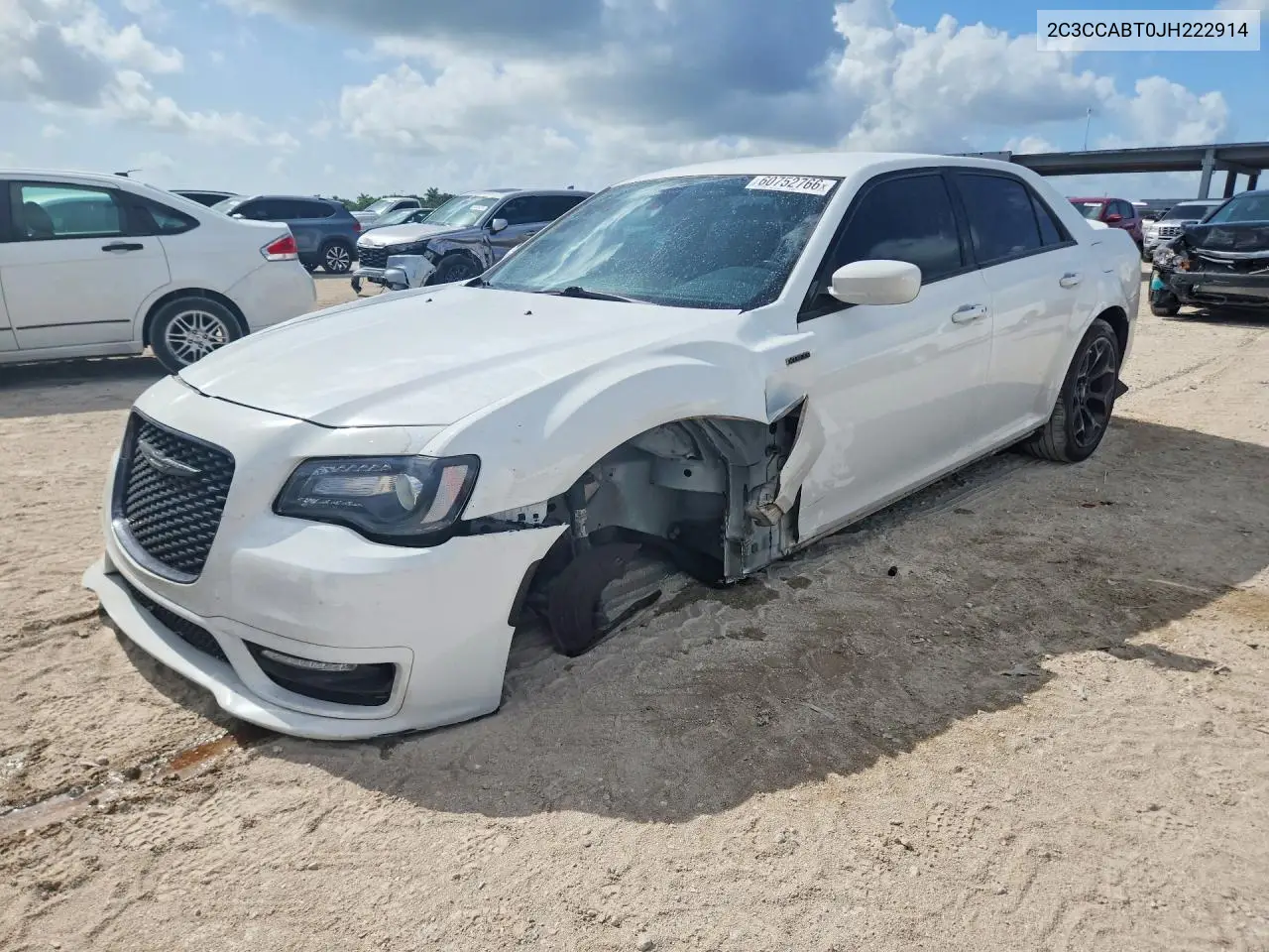 2018 Chrysler 300 S VIN: 2C3CCABT0JH222914 Lot: 60752766