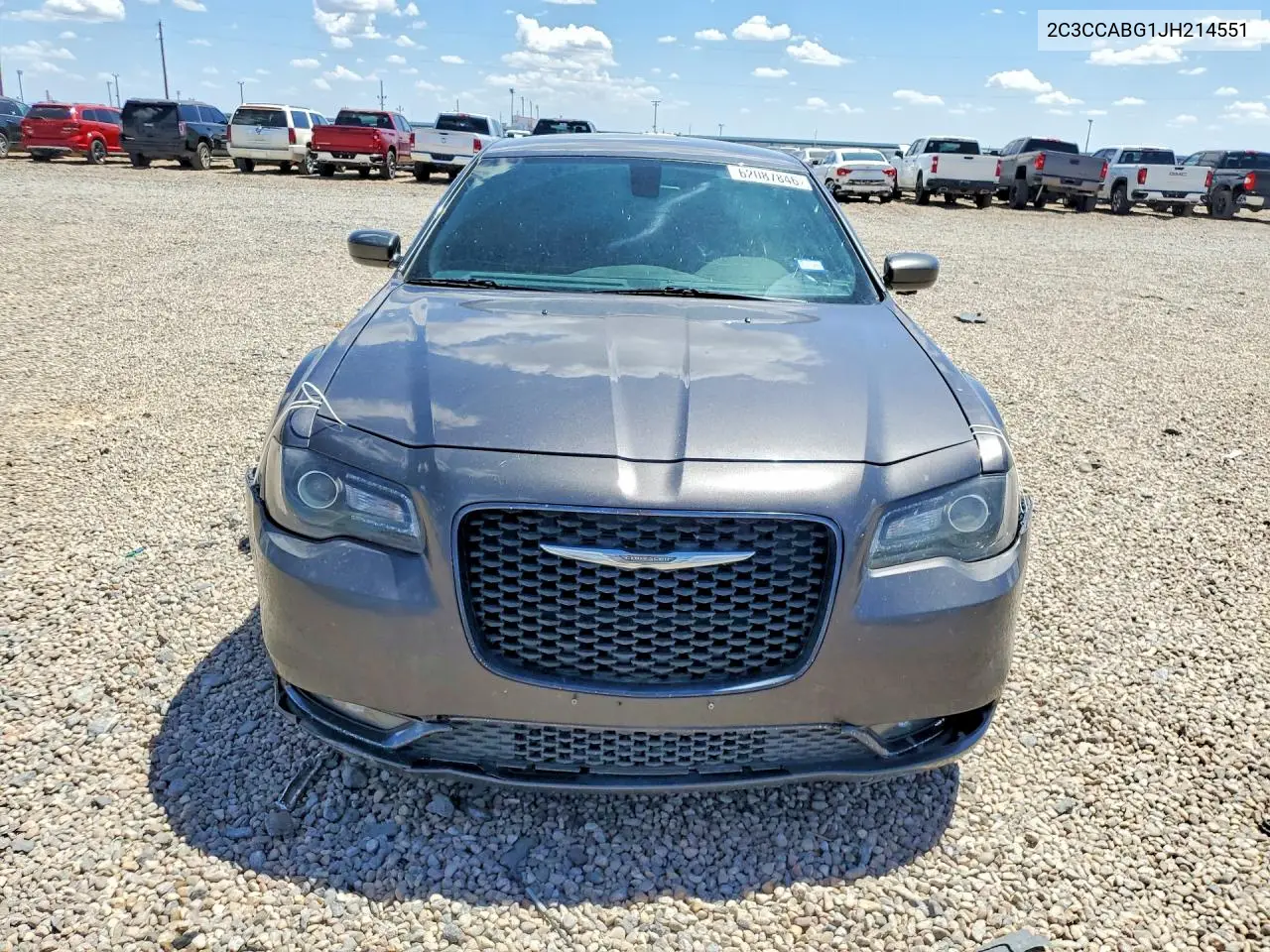 2018 Chrysler 300 S VIN: 2C3CCABG1JH214551 Lot: 62087846