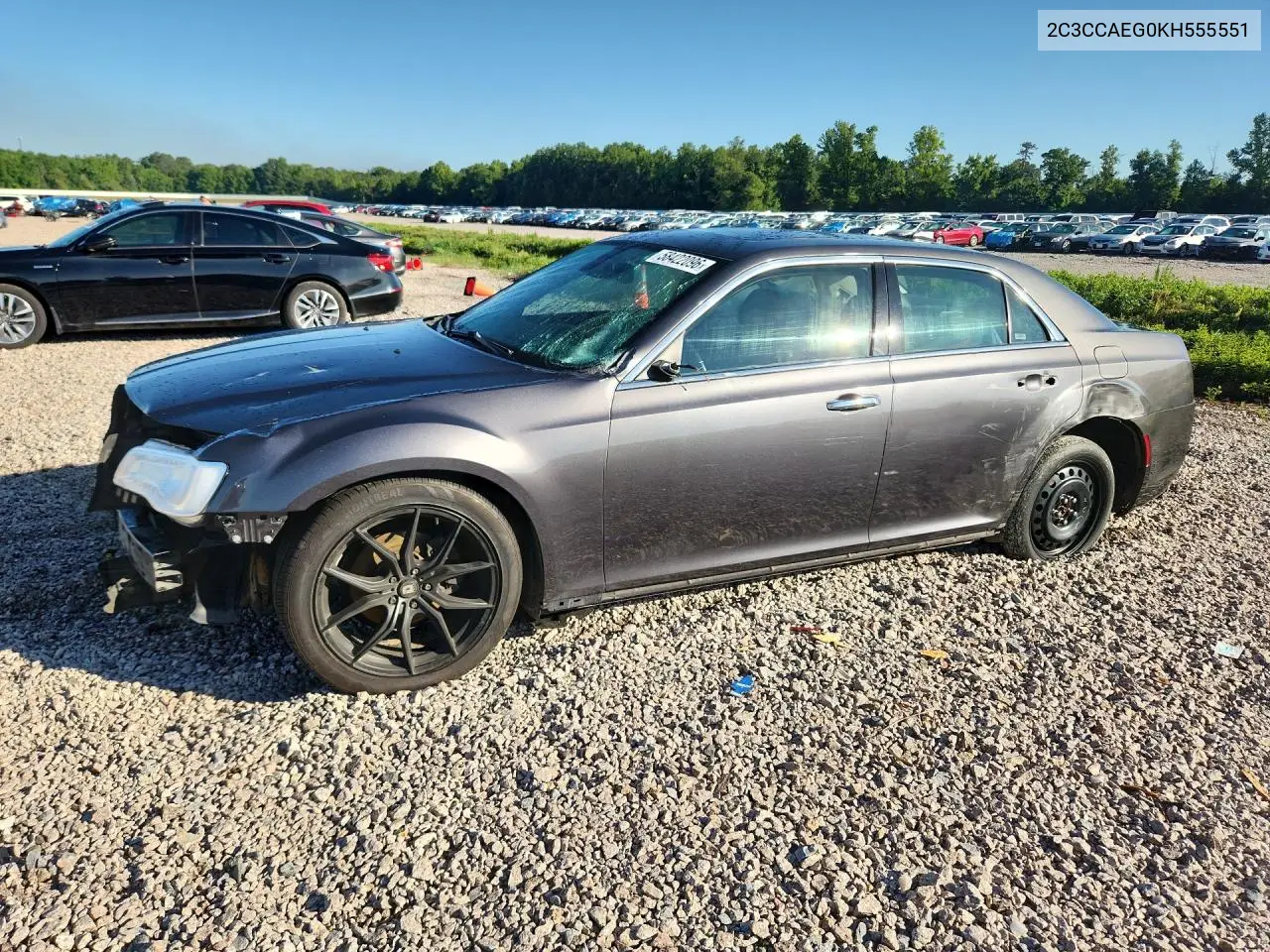2019 Chrysler 300 Limited VIN: 2C3CCAEG0KH555551 Lot: 58422096