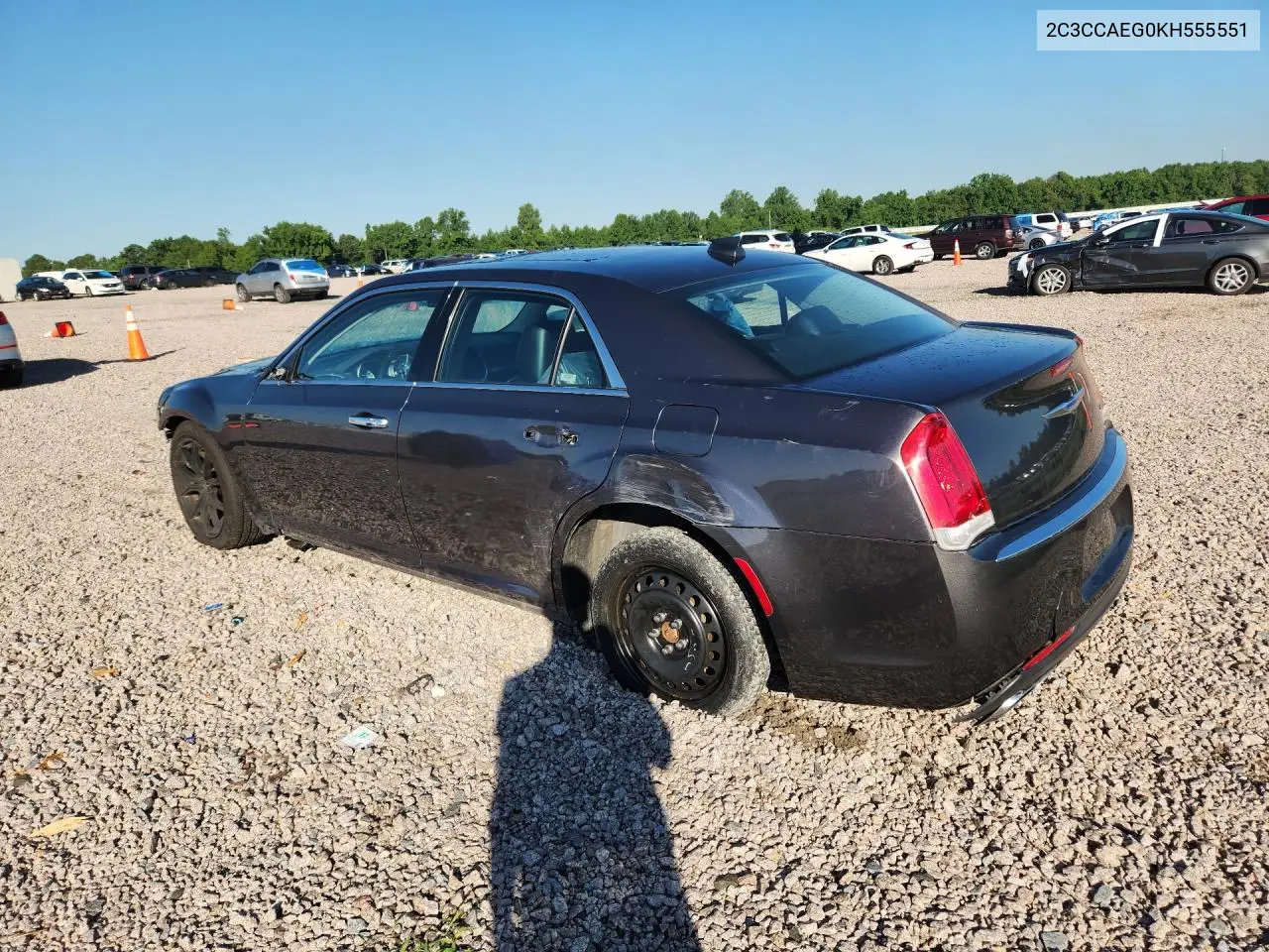 2019 Chrysler 300 Limited VIN: 2C3CCAEG0KH555551 Lot: 58422096