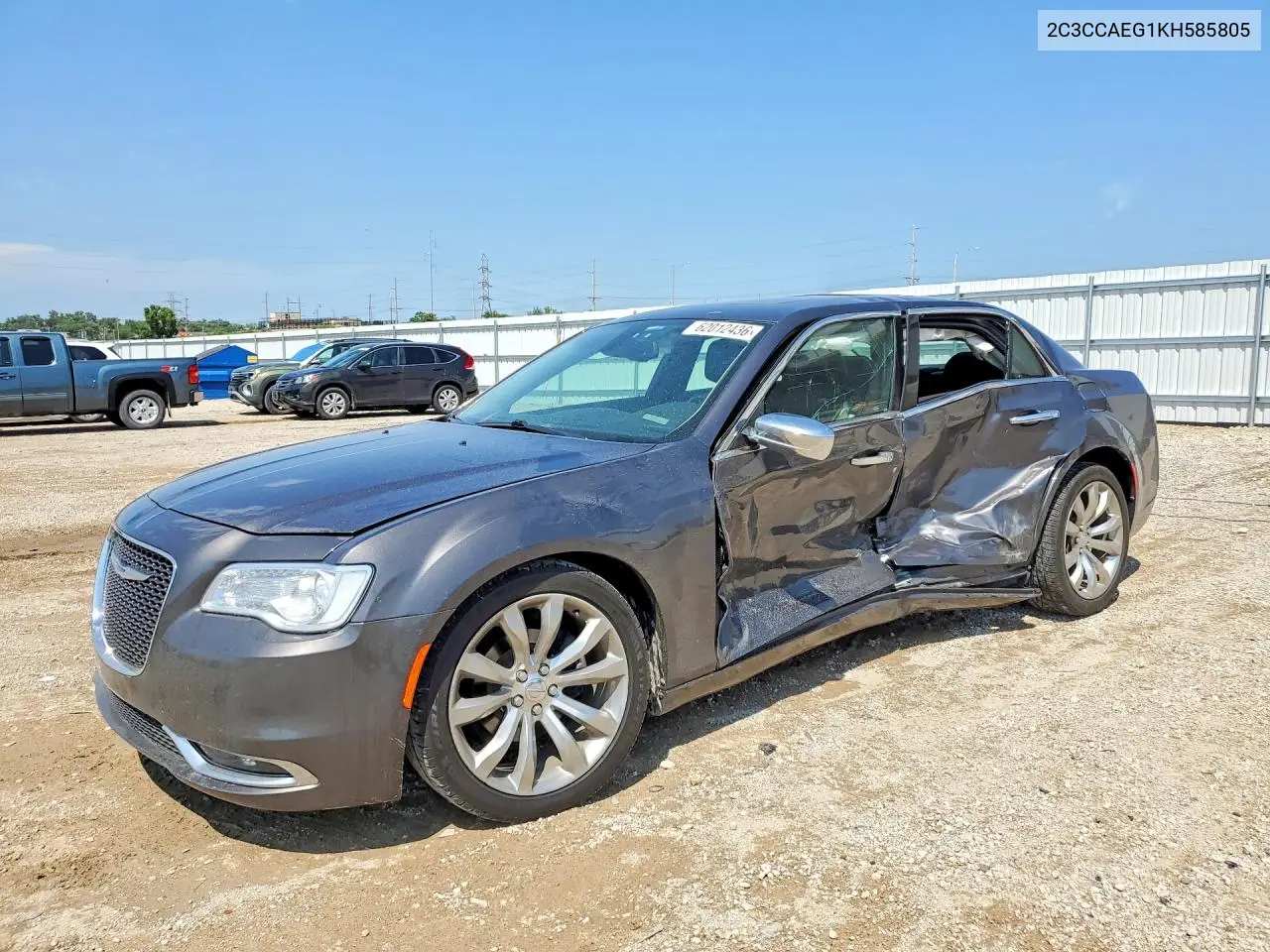 2019 Chrysler 300 Limited VIN: 2C3CCAEG1KH585805 Lot: 62012436