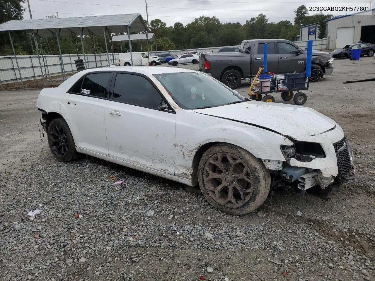 2C3CCABG2KH577801 2019 Chrysler 300 S