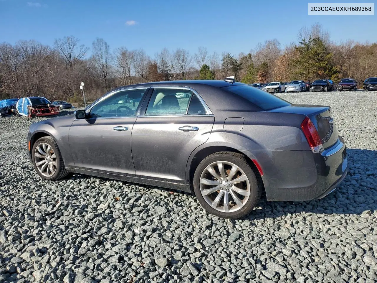 2C3CCAEGXKH689368 2019 Chrysler 300 Limited
