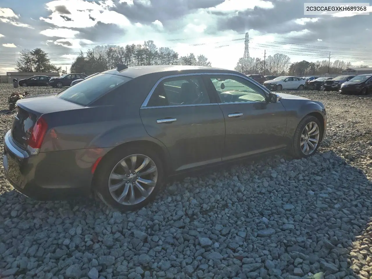 2C3CCAEGXKH689368 2019 Chrysler 300 Limited