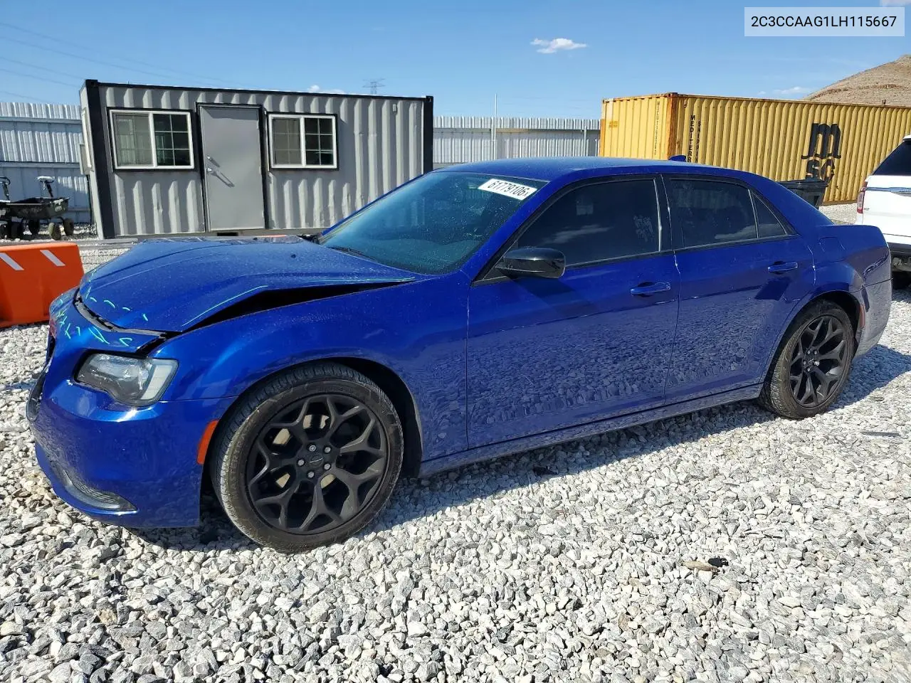 2020 Chrysler 300 Touring VIN: 2C3CCAAG1LH115667 Lot: 61779106