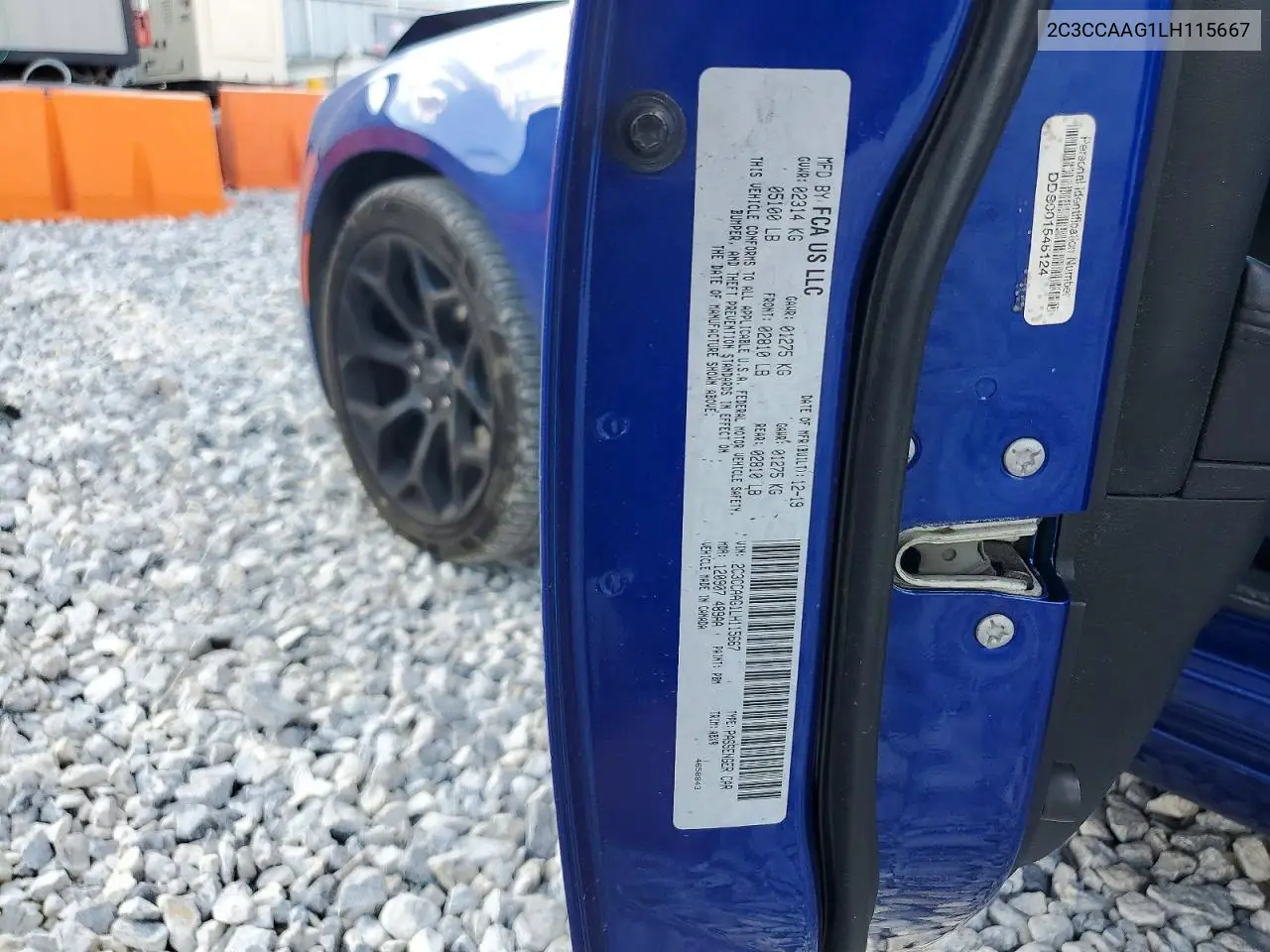 2020 Chrysler 300 Touring VIN: 2C3CCAAG1LH115667 Lot: 61779106