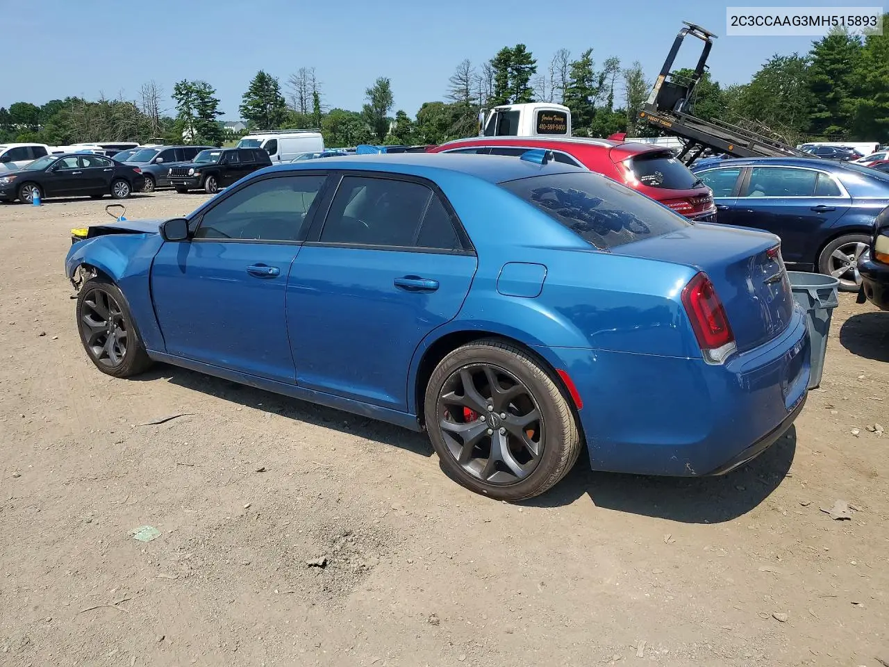 2021 Chrysler 300 Touring VIN: 2C3CCAAG3MH515893 Lot: 59903236