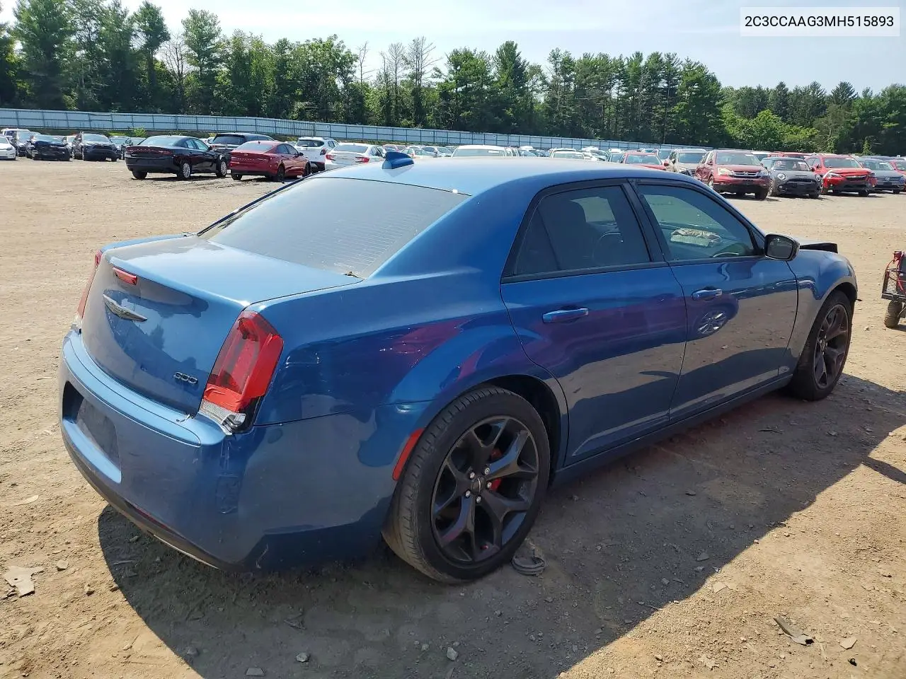 2021 Chrysler 300 Touring VIN: 2C3CCAAG3MH515893 Lot: 59903236