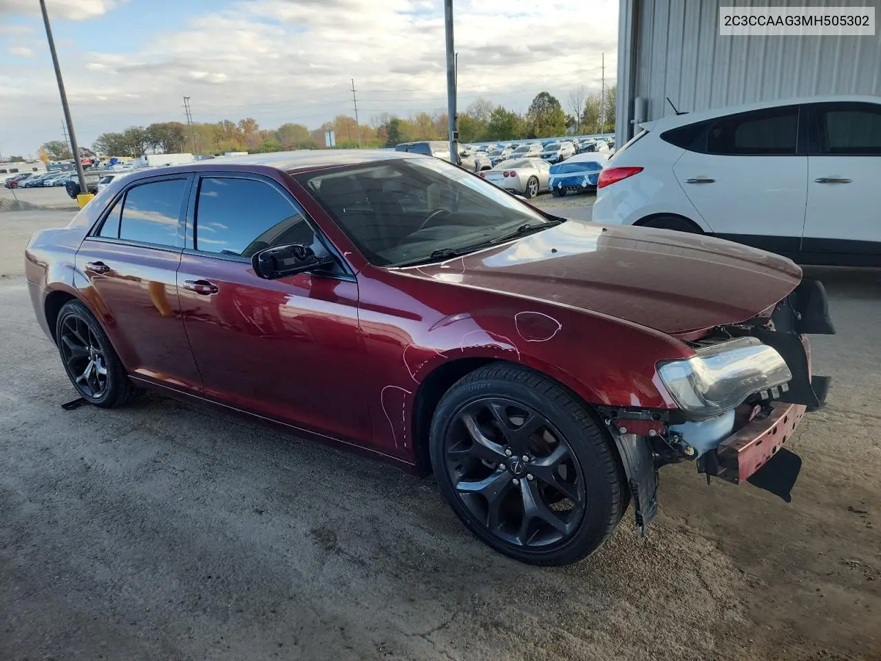 2C3CCAAG3MH505302 2021 Chrysler 300 Touring