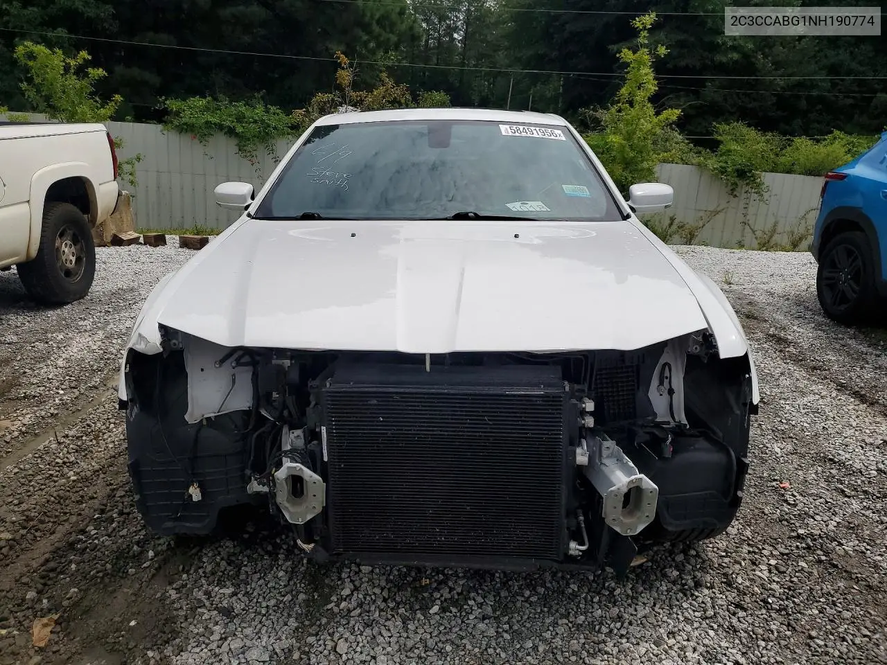 2022 Chrysler 300 S VIN: 2C3CCABG1NH190774 Lot: 58491956