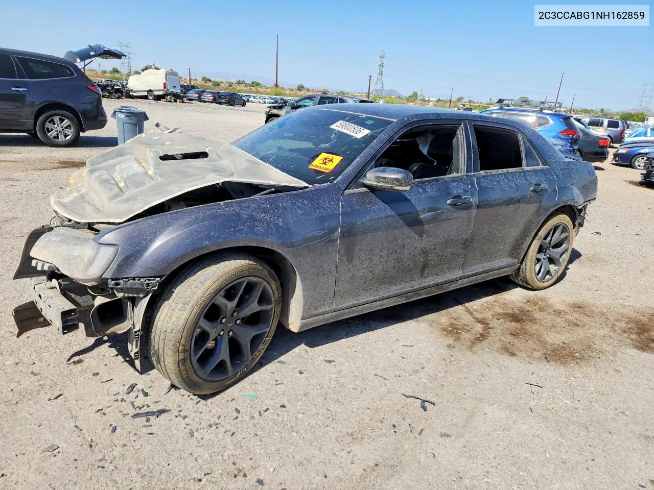 2022 Chrysler 300 S VIN: 2C3CCABG1NH162859 Lot: 59800506