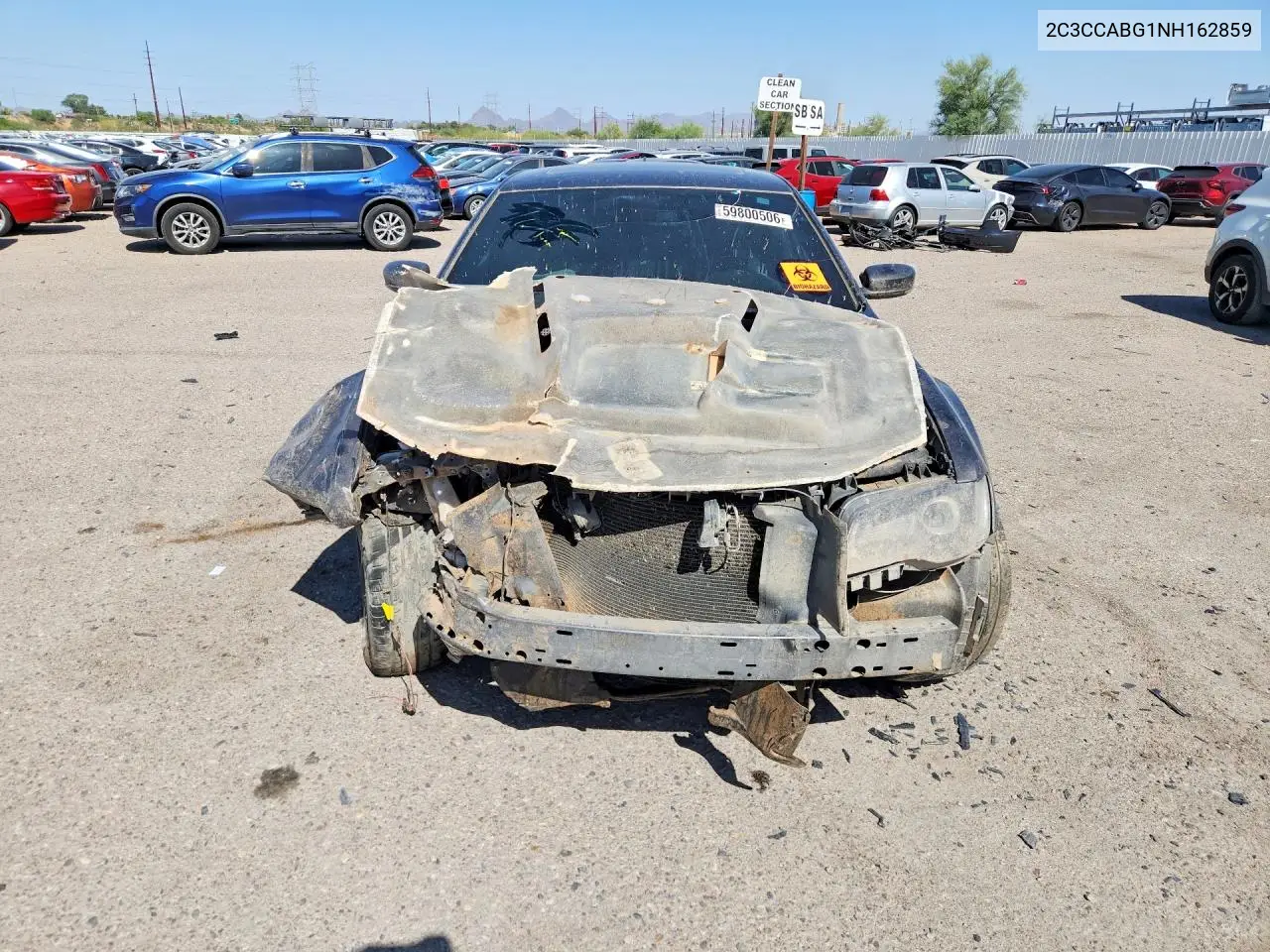 2022 Chrysler 300 S VIN: 2C3CCABG1NH162859 Lot: 59800506