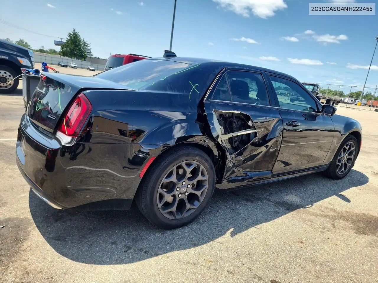 2022 Chrysler 300 Touring L VIN: 2C3CCASG4NH222455 Lot: 62099816